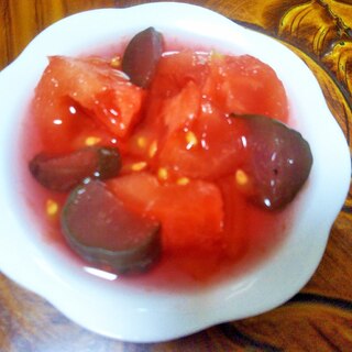 ★キュウリ&トマトの赤ワインビネガーピクルス